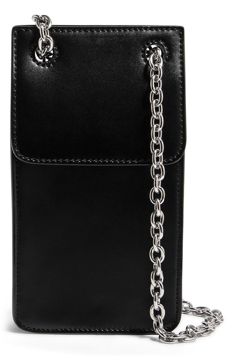 HOUSE OF WANT Vegan Leather Phone Crossbody Bag, Main, color, 