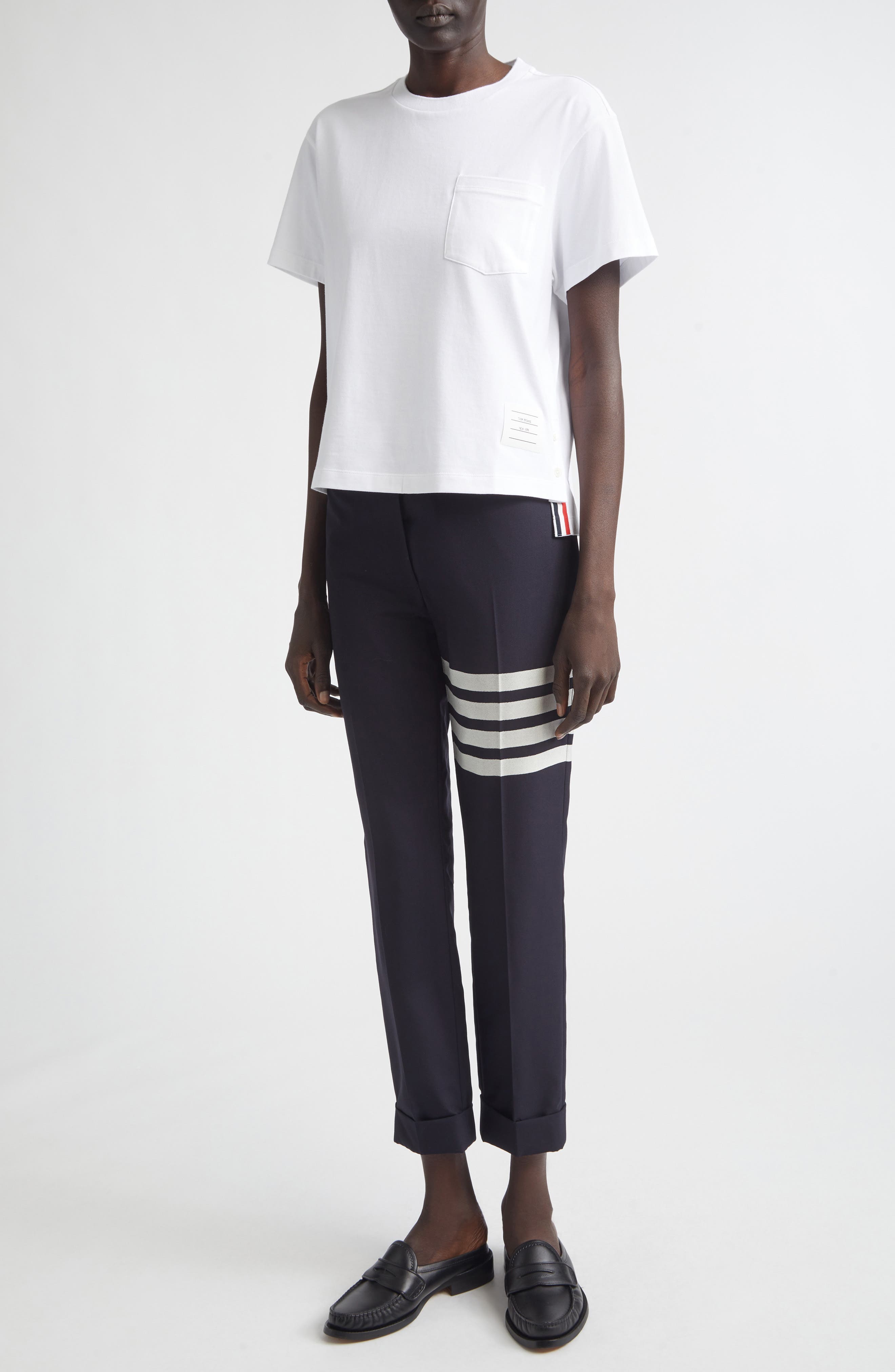 Medium Weight Cotton Jersey Boxy Pocket Tee - image 2