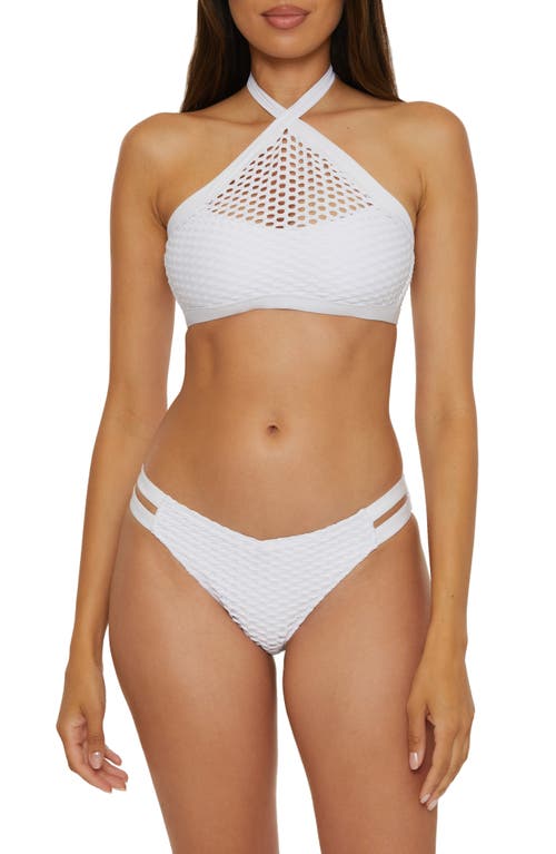 Becca Castaway V-front Bikini Bottoms In White