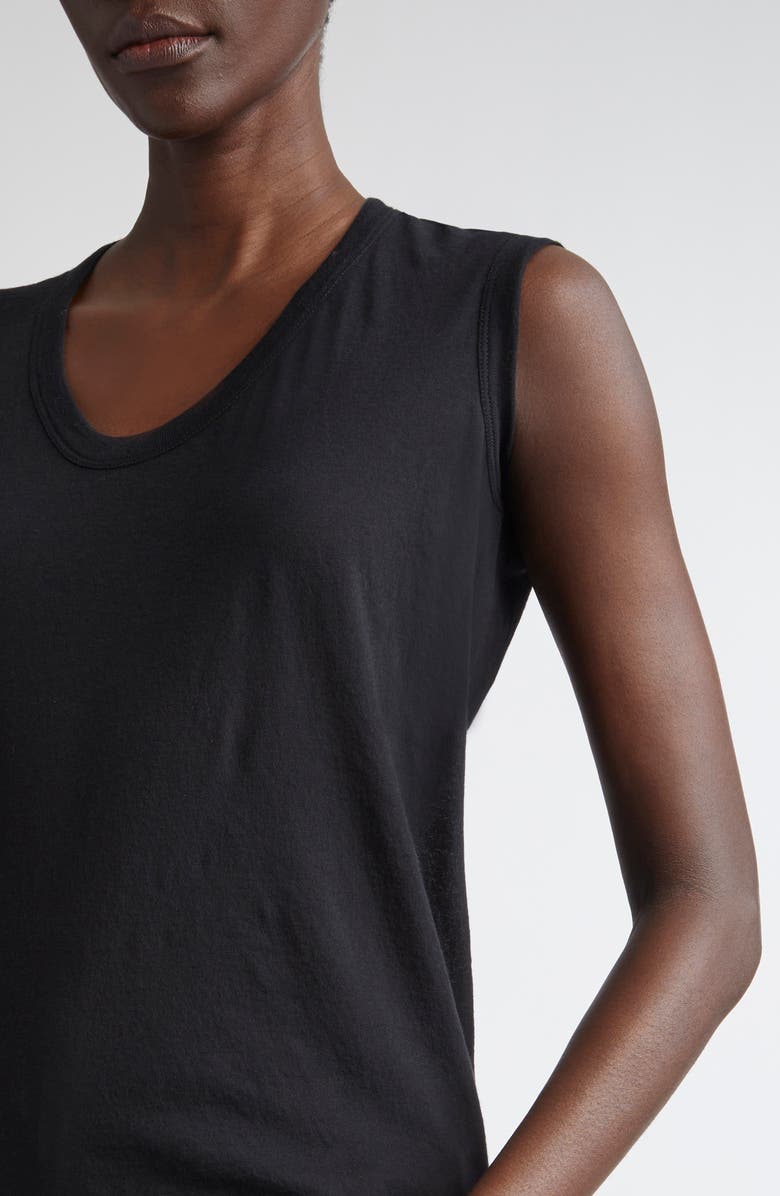 Rick Owens Forever Basic Cotton Vest, Alternate, color, Black