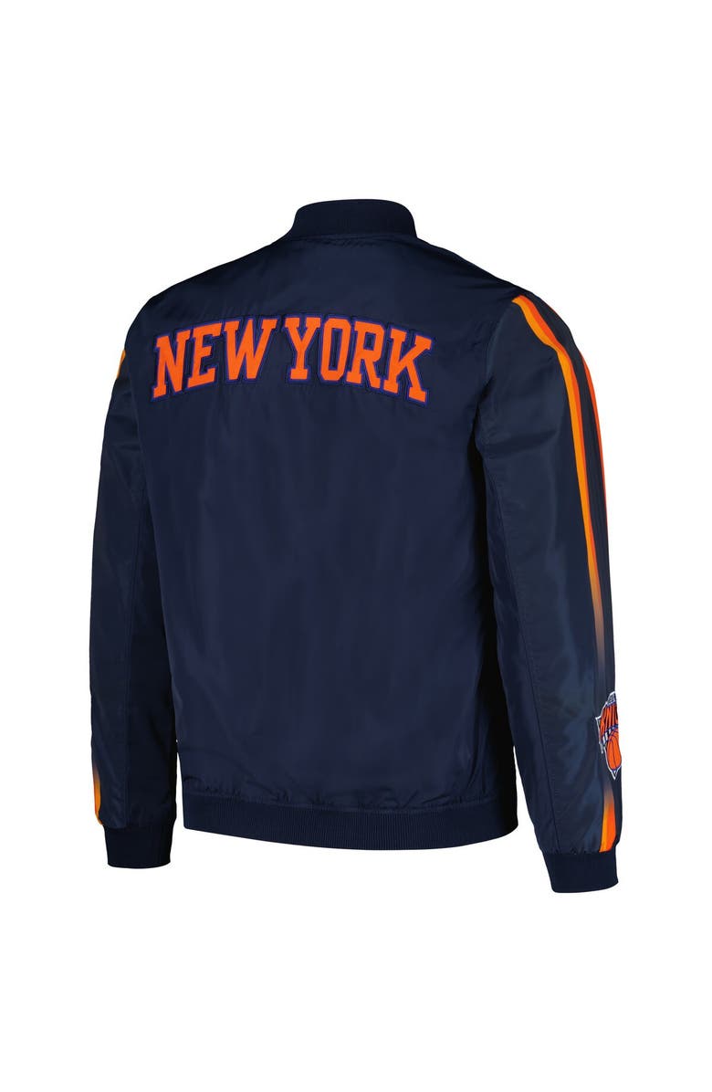 JH DESIGN Men's JH Design  Navy New York Knicks Full-Zip Bomber Jacket, Alternate, color, 