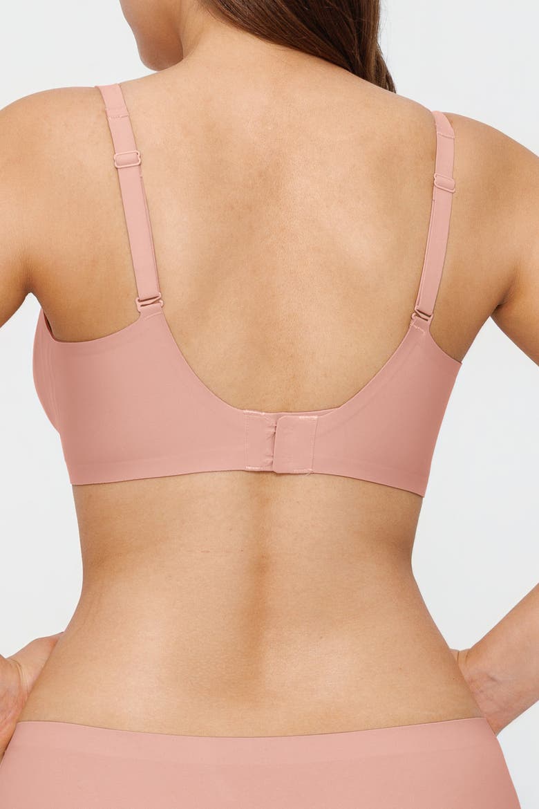 Smooth Wireless Minimizer Everydaywear Jelly Bra, Alternate, color, Blush Pink