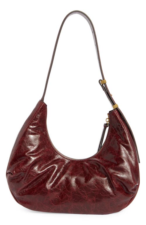 Rag & Bone Hudson Leather Hobo Bag In Burgundy