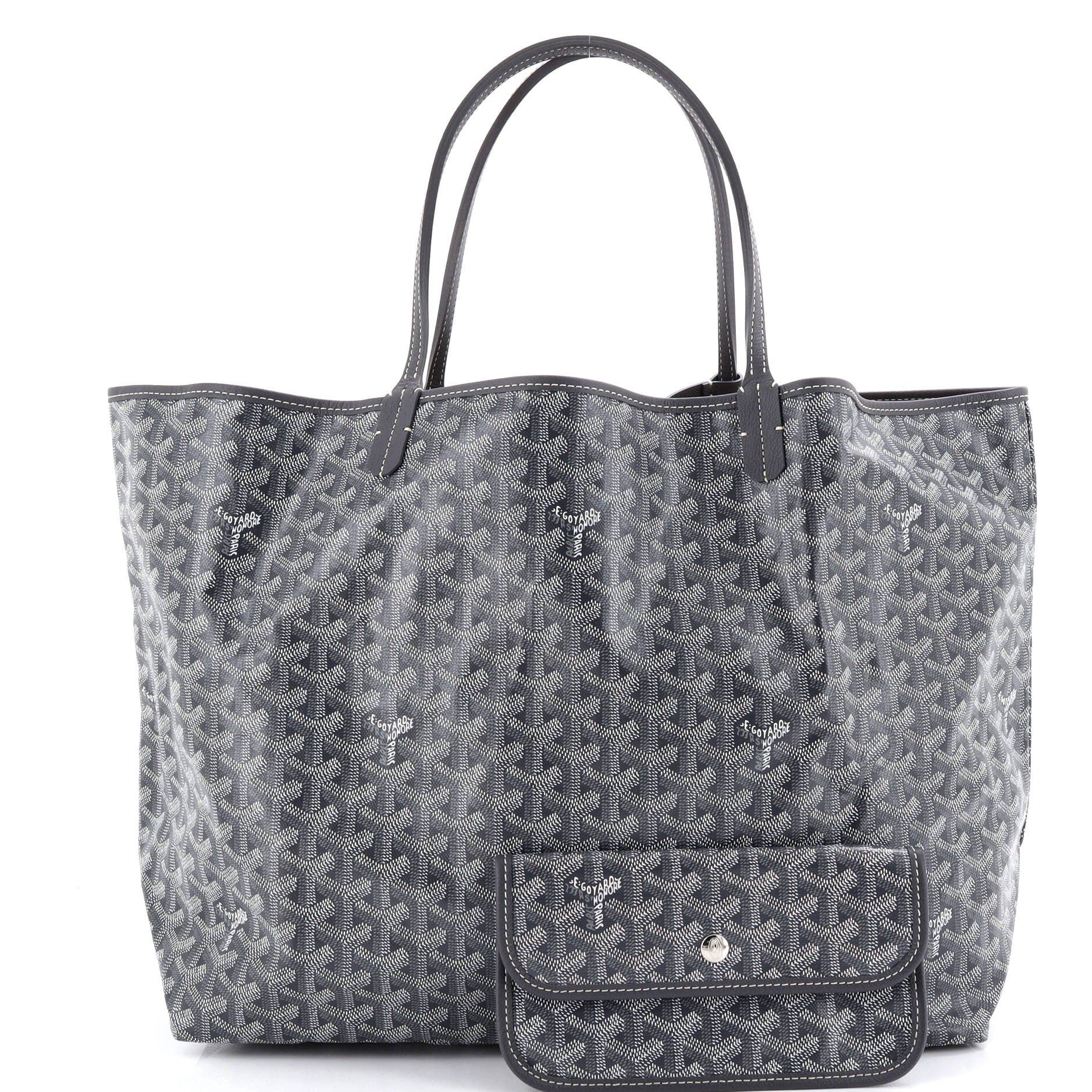 Pre-Owned Goyard Saint Louis Tote Coated Canvas GM, Alternate, color, Gray