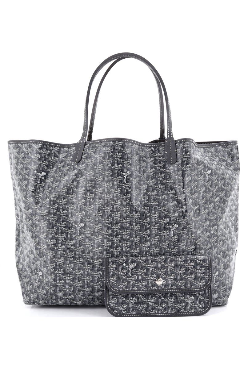 Pre-Owned Goyard Saint Louis Tote Coated Canvas GM, Alternate, color, Gray