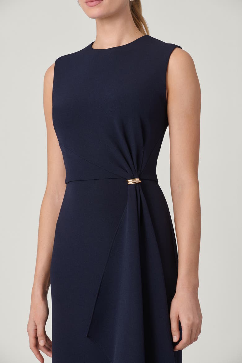 Midnight Stretch Crepe Allie Dress, Alternate, color, Navy