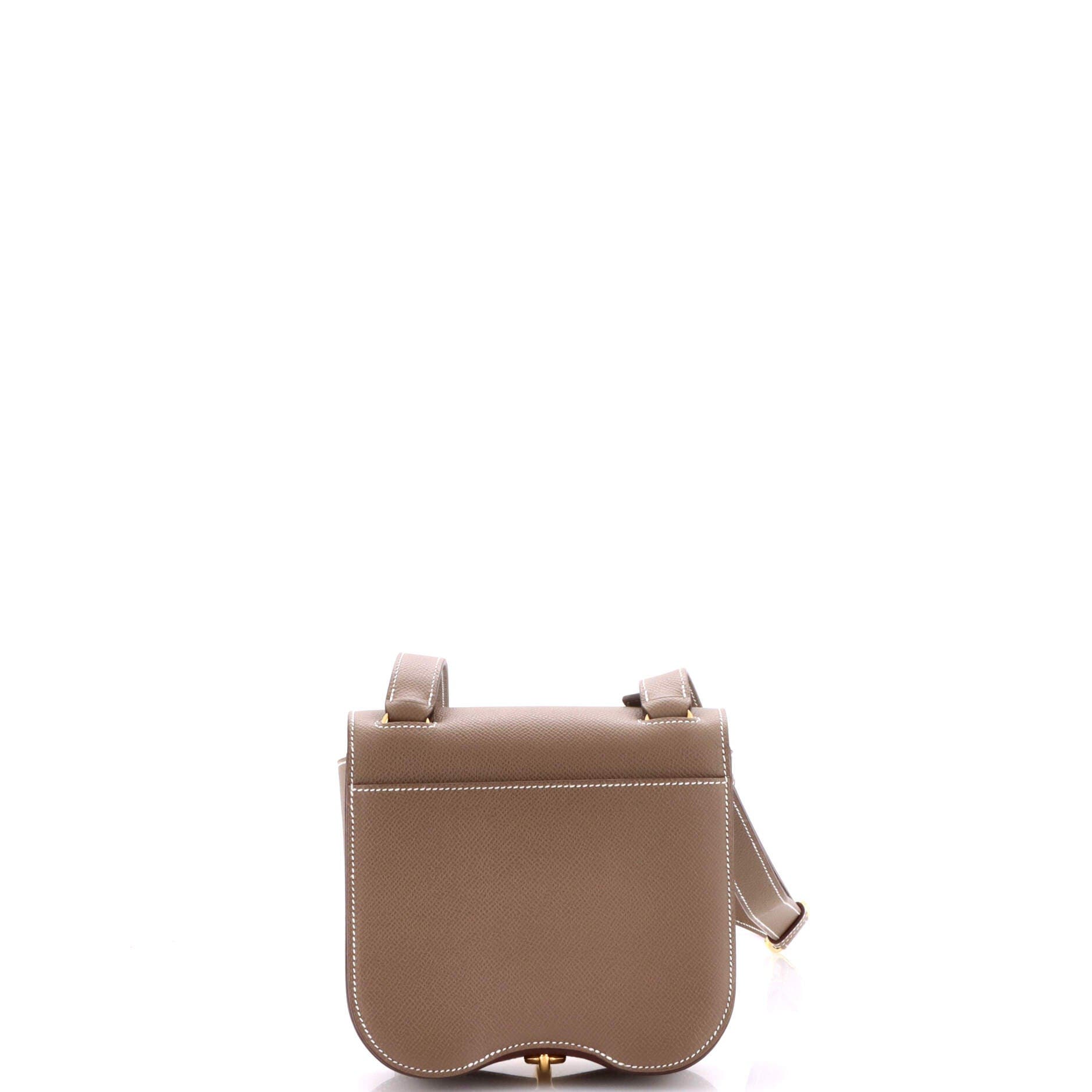 Pre-Owned Hermes Della Cavalleria Shoulder Bag Epsom Mini, Alternate, color, Etoupe