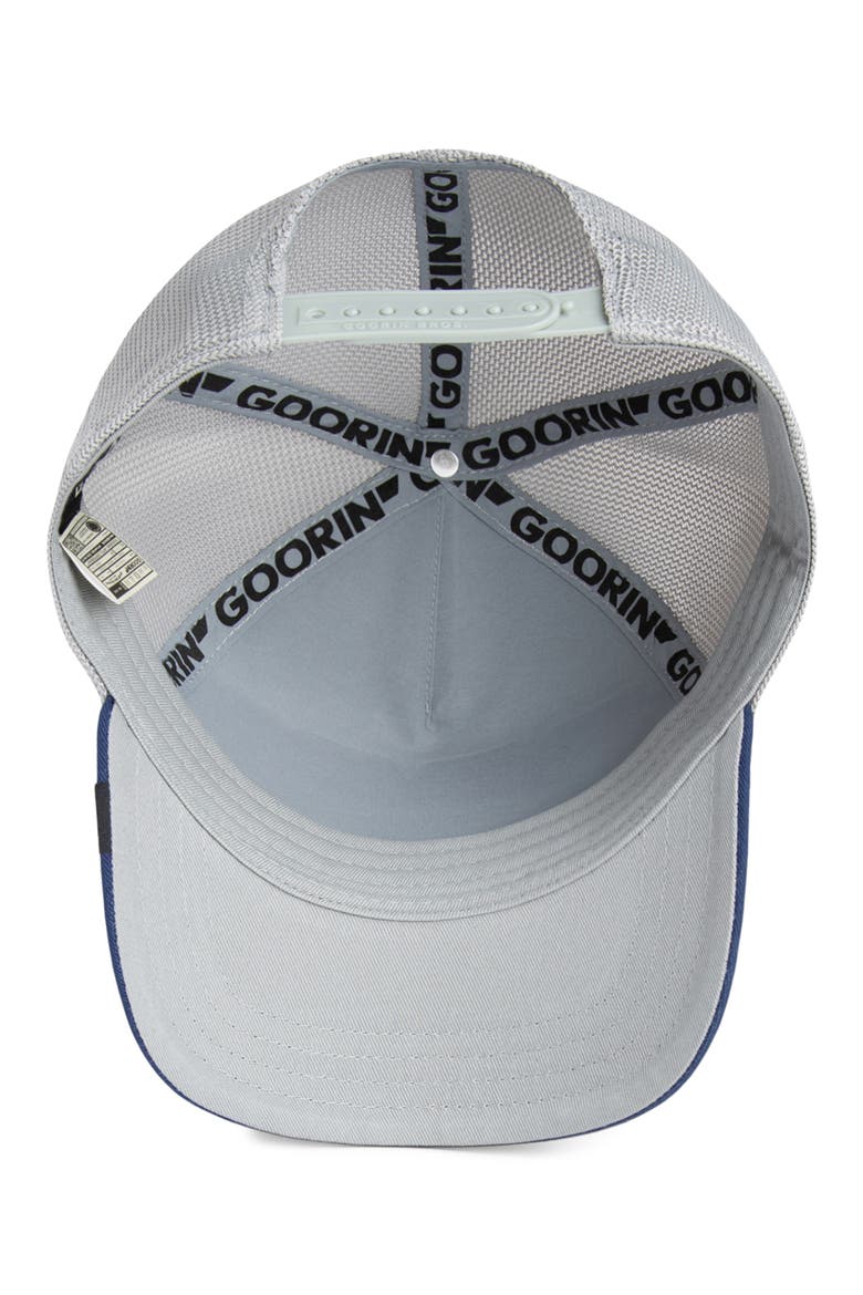 Tricolor Raven Patch Trucker Hat, Alternate, color, MULTI COLOR