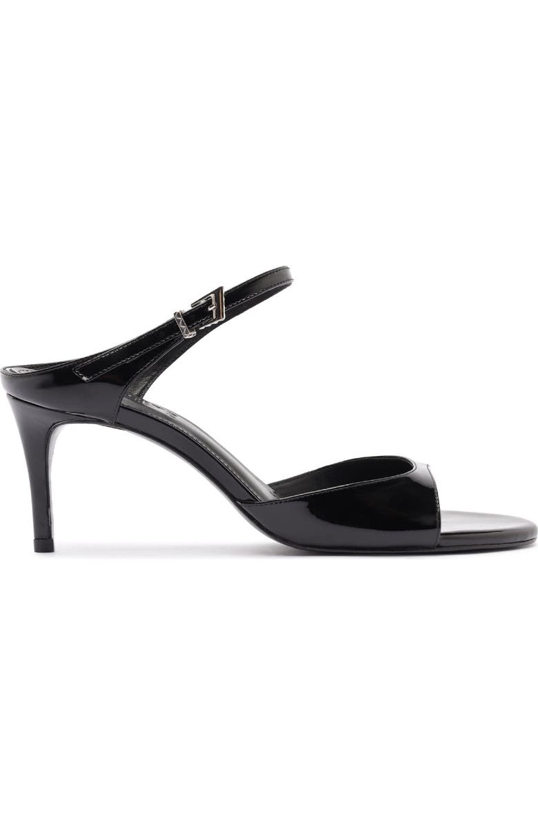 Schutz Lyra Mid Ankle Strap Sandal, Alternate, color, Black