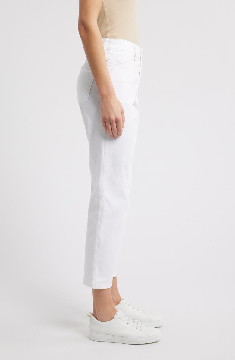 Wit & Wisdom High Waist Straight Leg Stretch Twill Pants, Alternate, color, Optic White