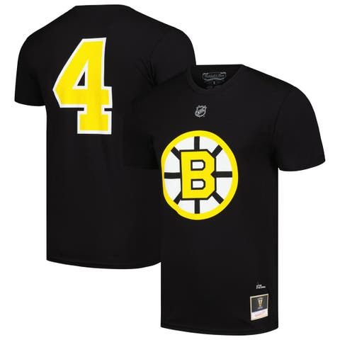 Men's Mitchell & Ness Bobby Orr Black Boston Bruins  Name & Number T-Shirt