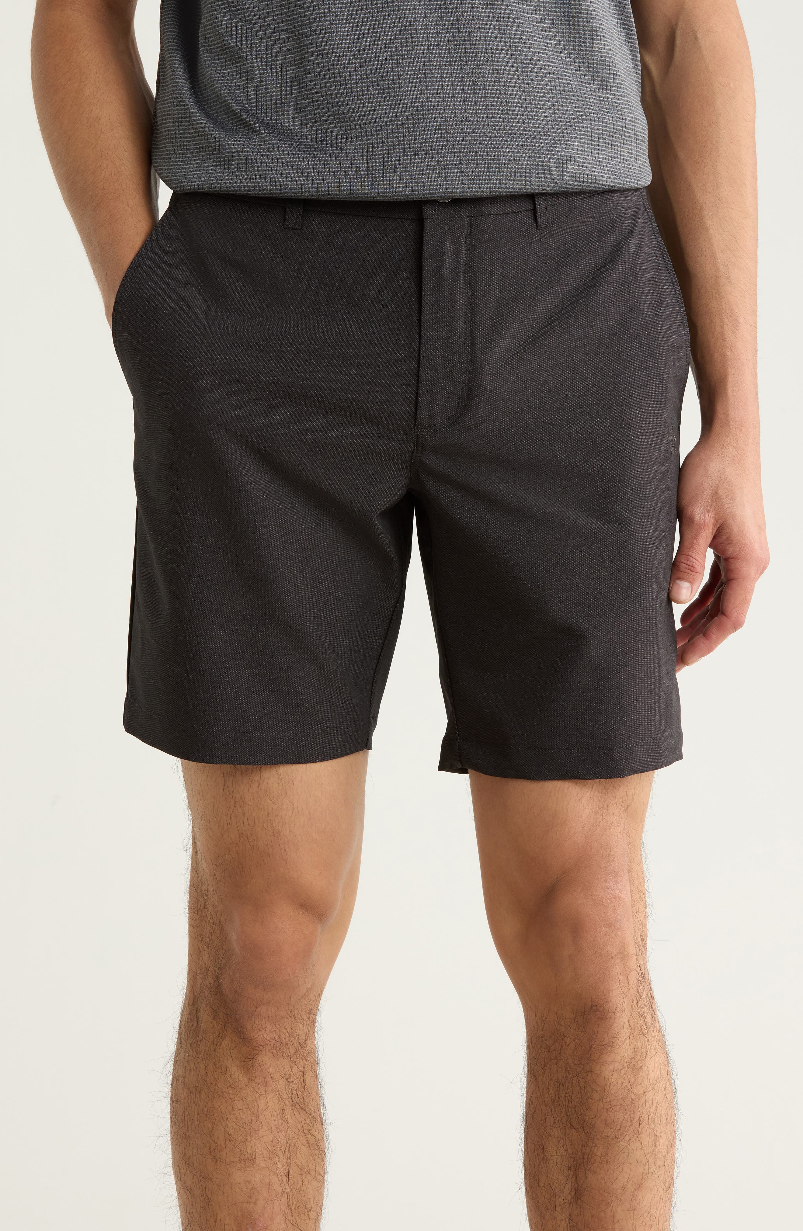 Original Penguin Technical Flat Front 7.5-Inch Shorts
