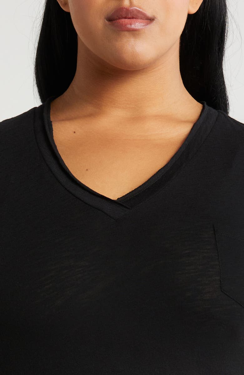 Caslon<sup>®</sup> Short Sleeve V-Neck T-Shirt, Alternate, color,