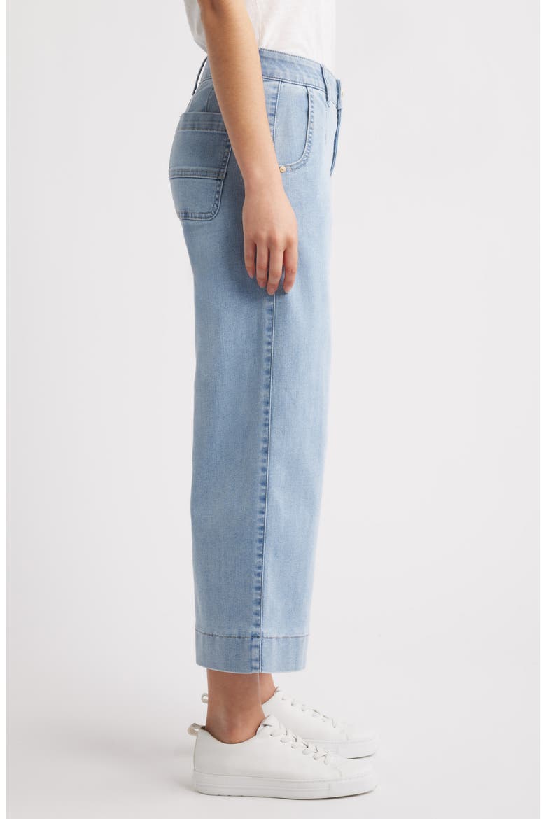 Whitney Skyrise Crop Wide Leg Jeans, Alternate, color, LIGHT BLUE