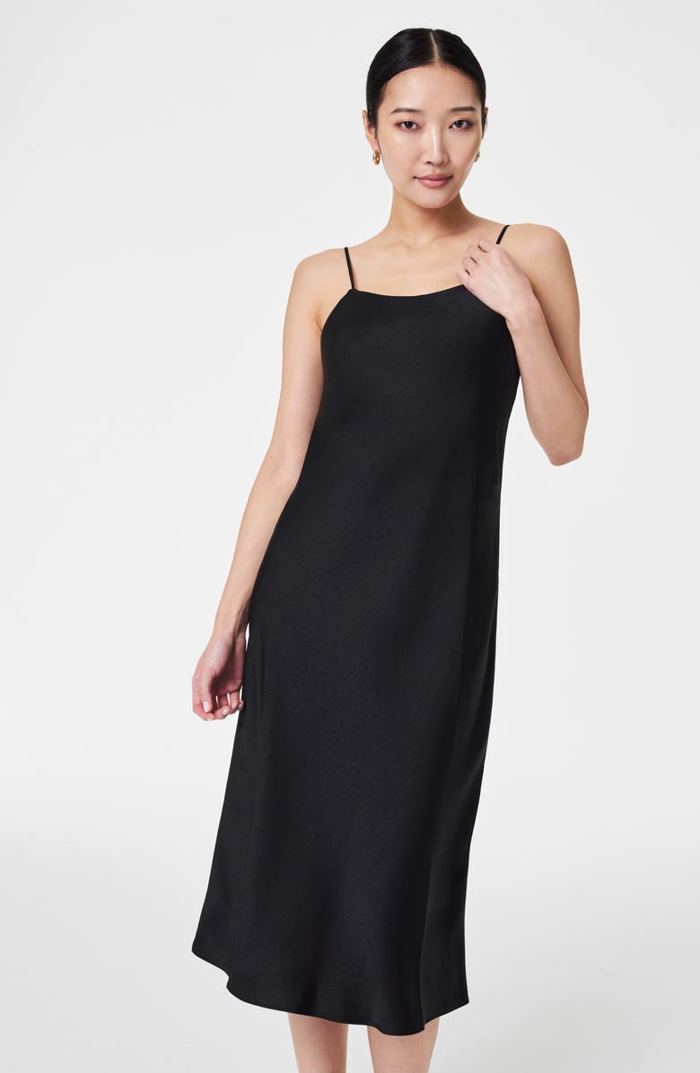 SPANX<sup>®</sup> Crepe Reversible Slipdress, Alternate, color, Black/ Classic Black