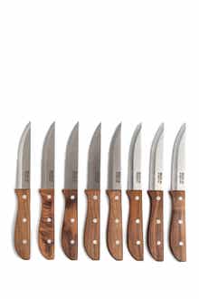 Brooklyn Steel Co. Walnut Jumbo Steak Knives - Set of 8