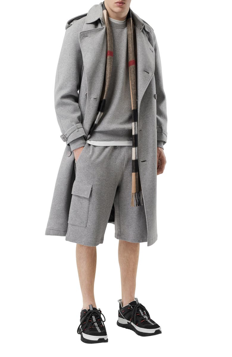 Burberry Check Cashmere Scarf, Alternate, color,