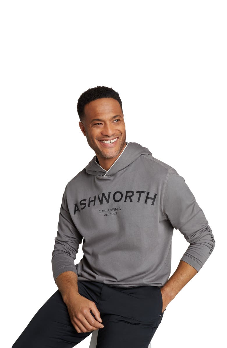 ASHWORTH GOLF Heritage Ashworth Hoodie, Alternate, color, Grey
