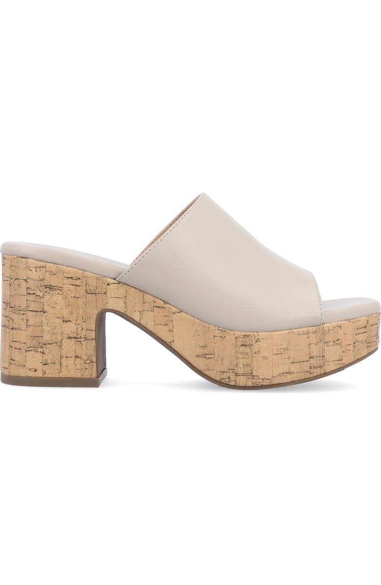 Journee Collection Astter Platform Sandal, Alternate, color, Grey