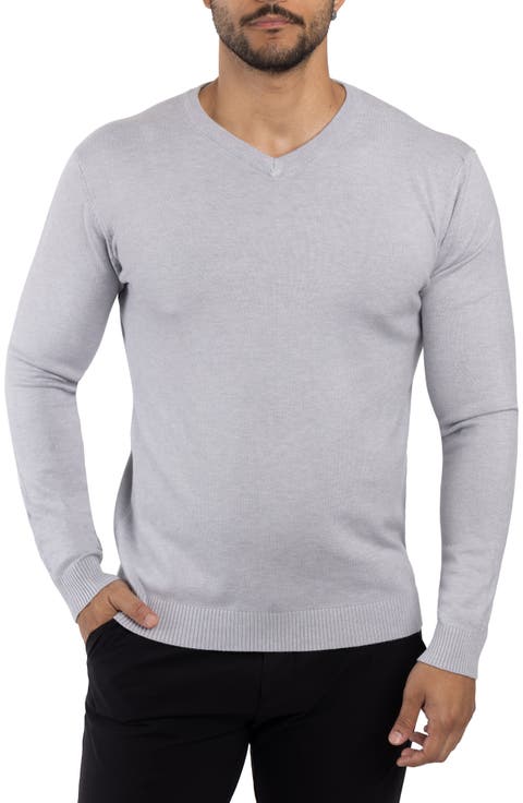 V-Neck Rib Knit Sweater