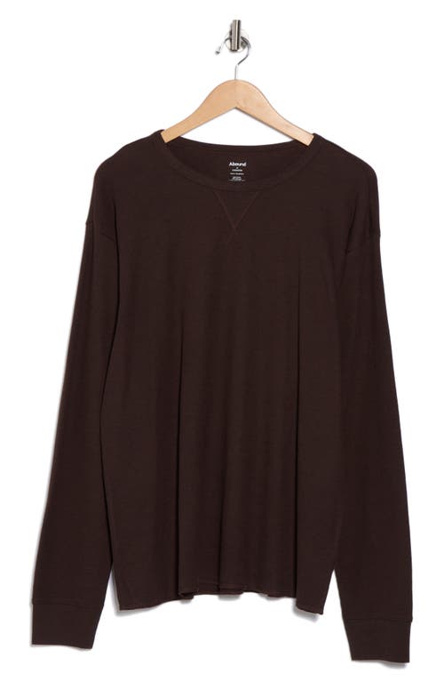 Abound Oversize Crewneck Thermal Top In Brown