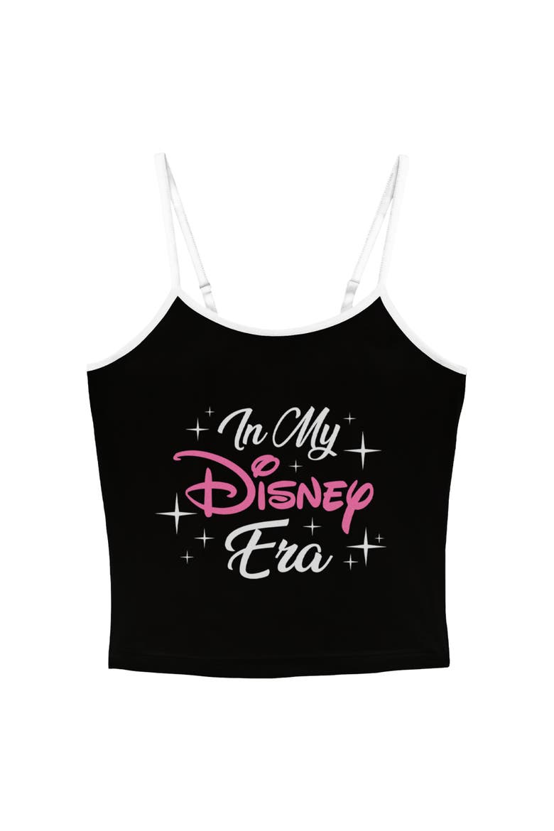 Junior's Disney In My Disney Era  Tank Top, Main, color, Black