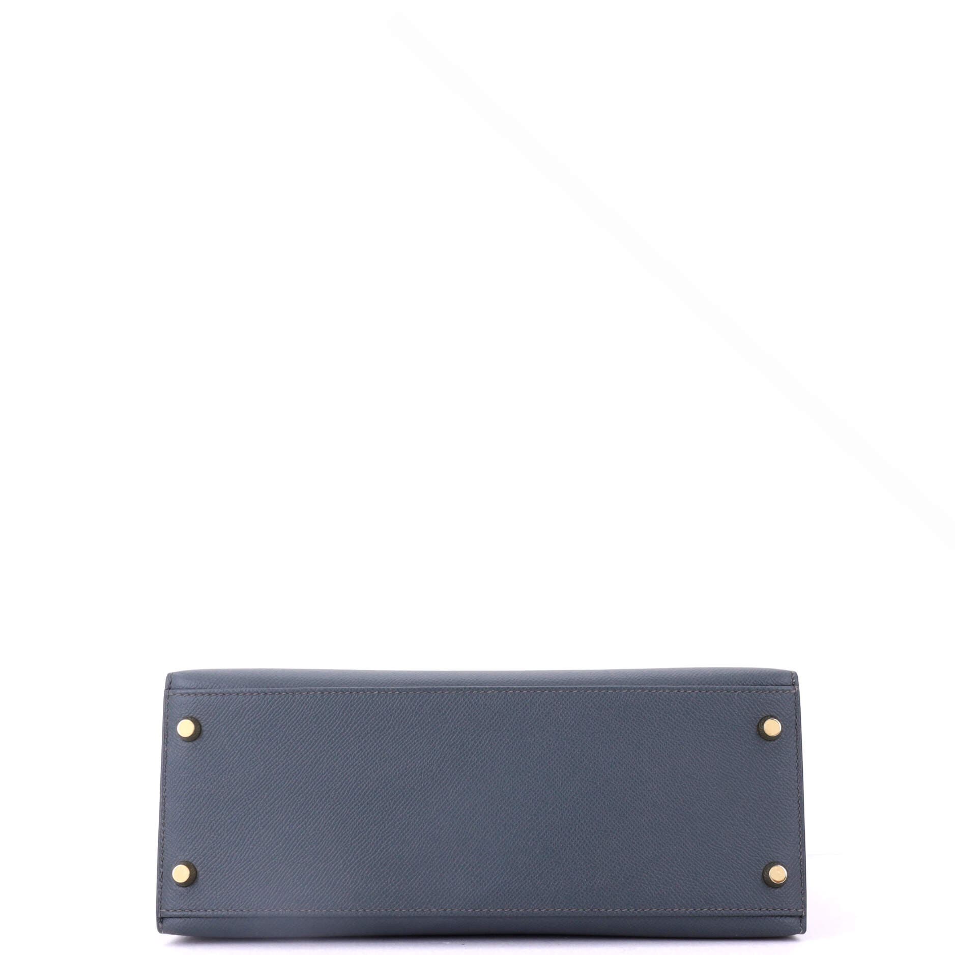 Pre-Owned Hermes Kelly Handbag Green Epsom with Gold Hardware 28, Alternate, color, Vert Amande