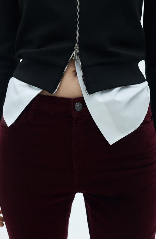 MANGO MANGO SIENNA CROP FLARE CORDUROY JEANS