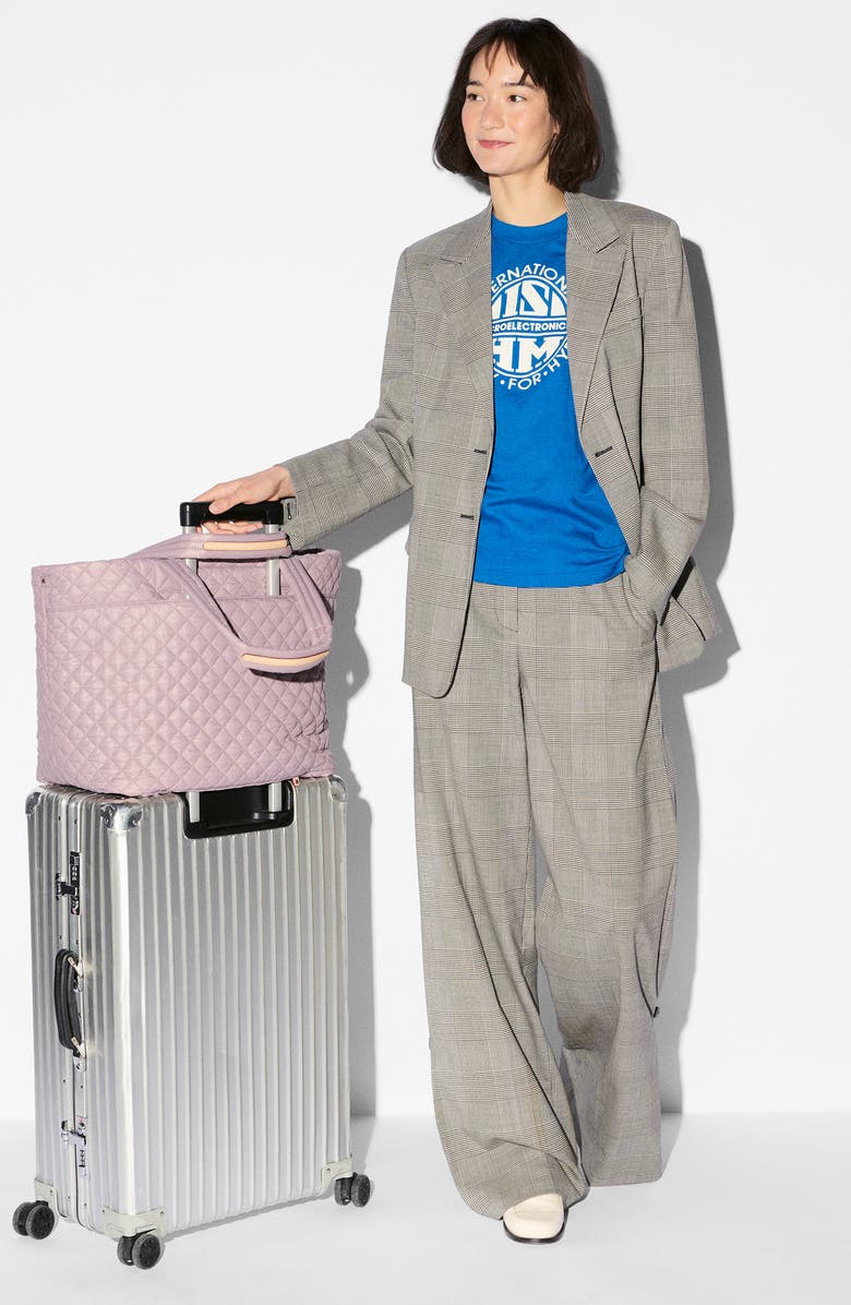 MZ Wallace Large Metro Deluxe II Diamond Quilted Nylon Tote, Alternate, color, Quail