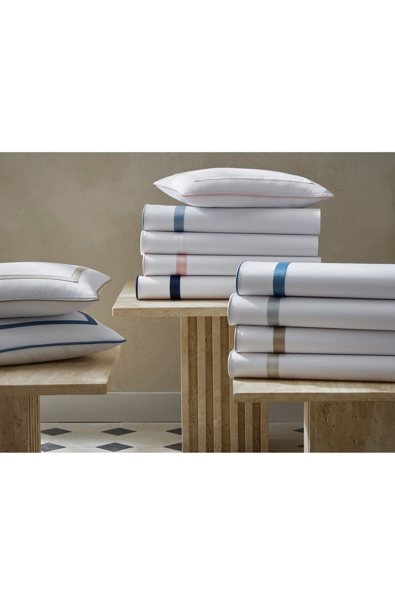 Matouk Louise Duvet Cover, Alternate, color, Silver