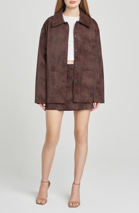 Rita Faux Suede Jacket