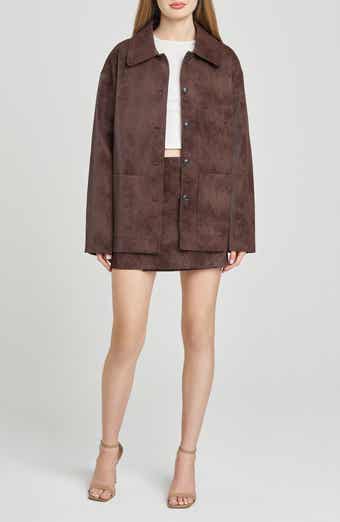 WAYF Rita Faux Suede Jacket