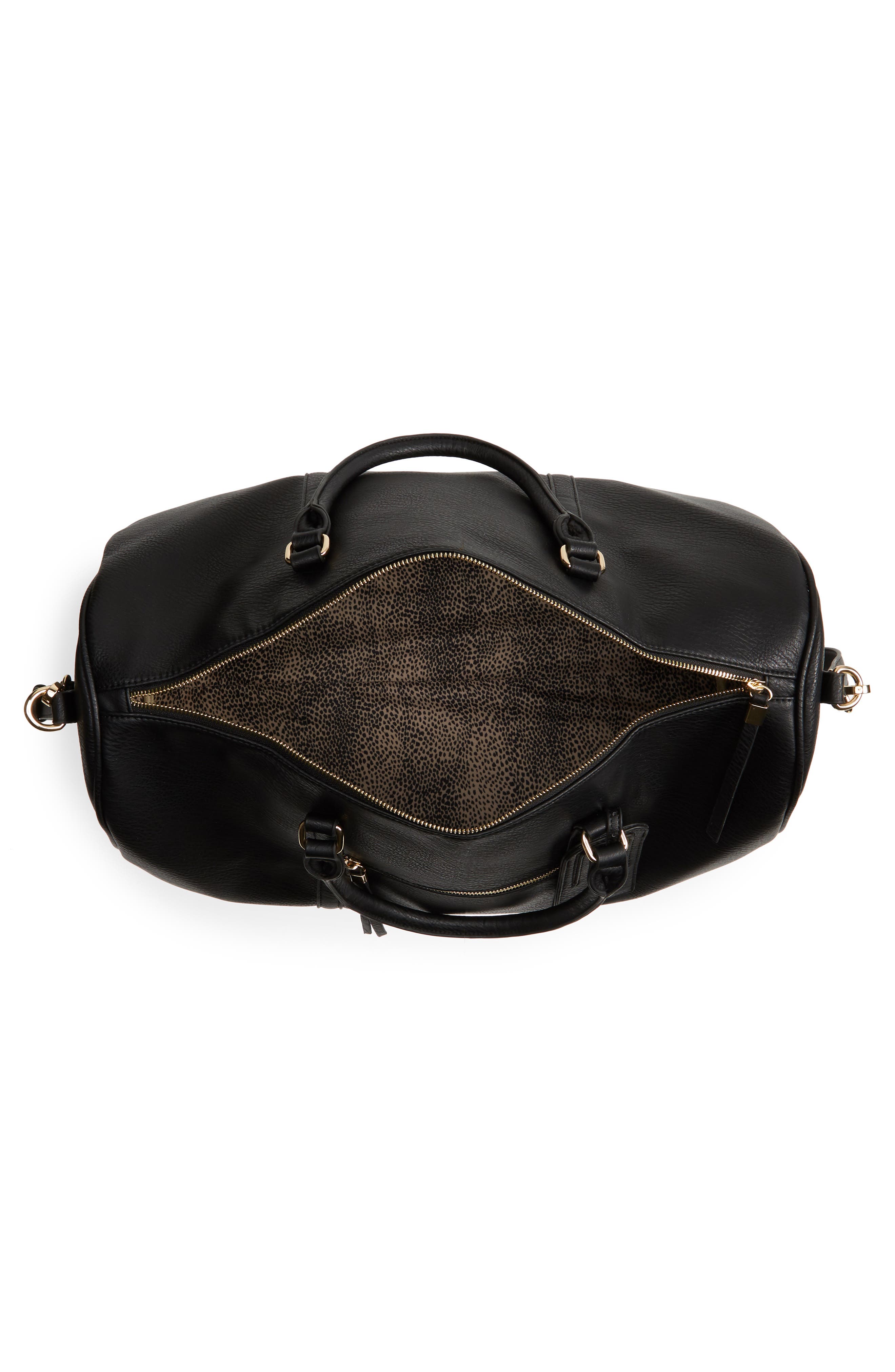 Sole Society Devon Faux Leather Weekend Duffle Bag, Alternate, color, 