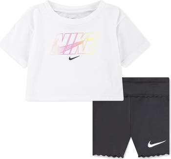 Swoosh Motion Shirt & Bike Shorts Set