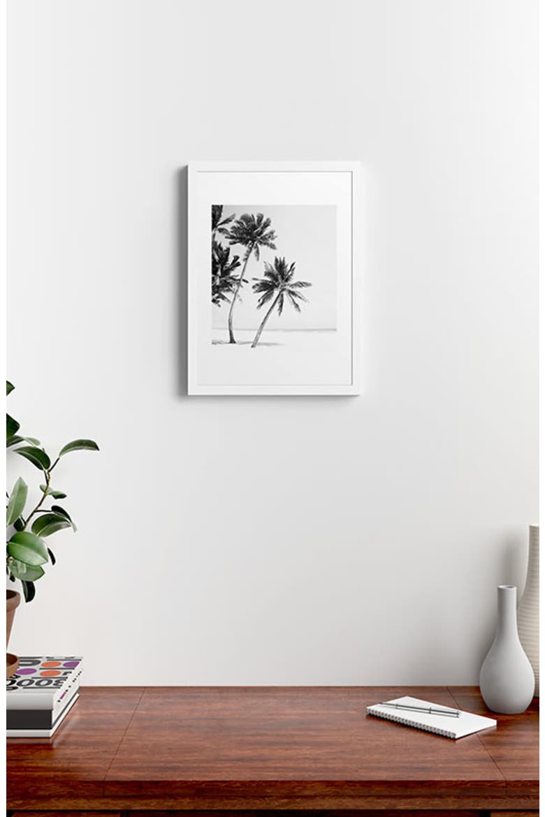Island Framed Art Print, Alternate, color, BLACK-WHITE