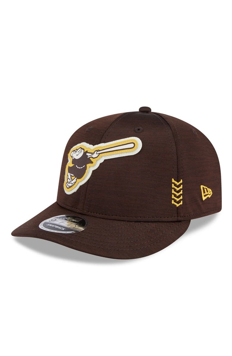 New Era Men's New Era Brown San Diego Padres 2024 Clubhouse Low Profile 59FIFTY Snapback Hat, Main, color, 