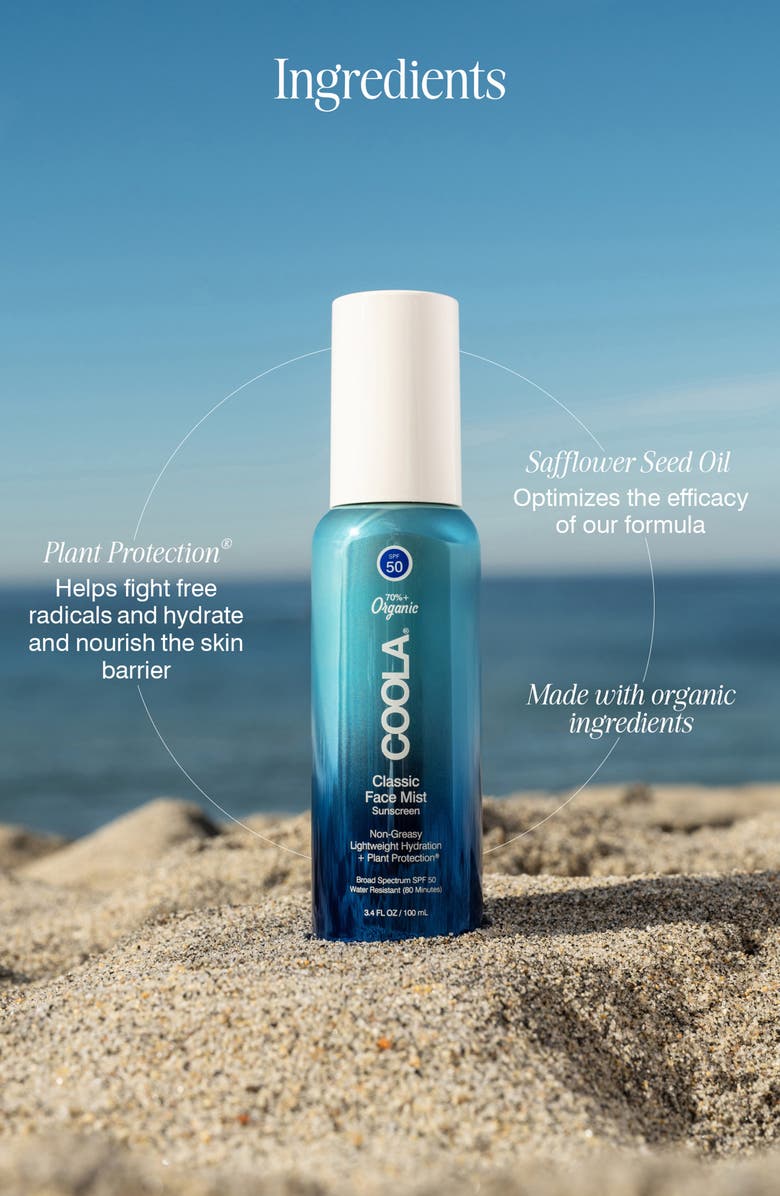 COOLA<sup>®</sup> Suncare Classic Face Sunscreen Mist SPF 50, Alternate, color, 