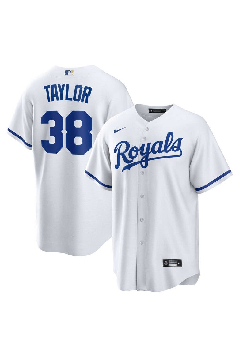 Men's Nike Josh Taylor White Kansas City Royals Home Replica Player Jersey, Main, color, White