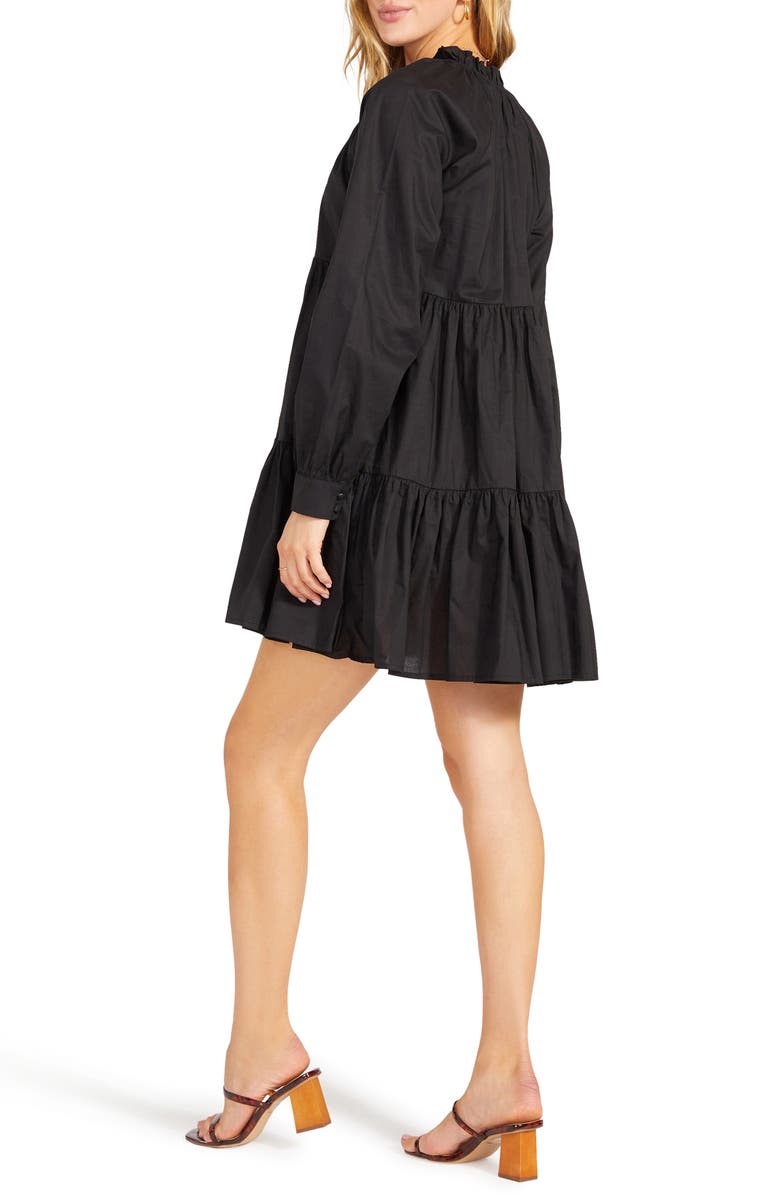 BB Dakota by Steve Madden These Days Long Sleeve Tiered Minidress, Alternate, color, 