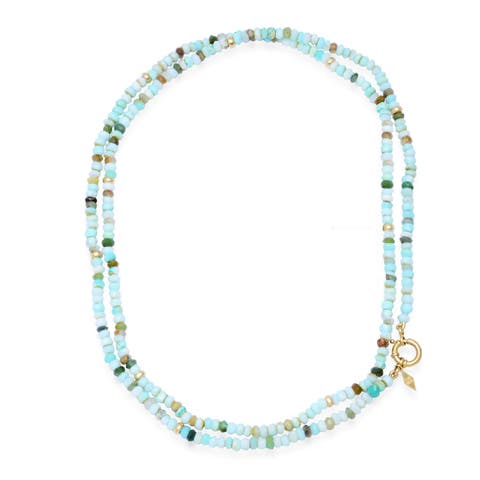 32" LONG BEADED RONDELLE NECKLACE