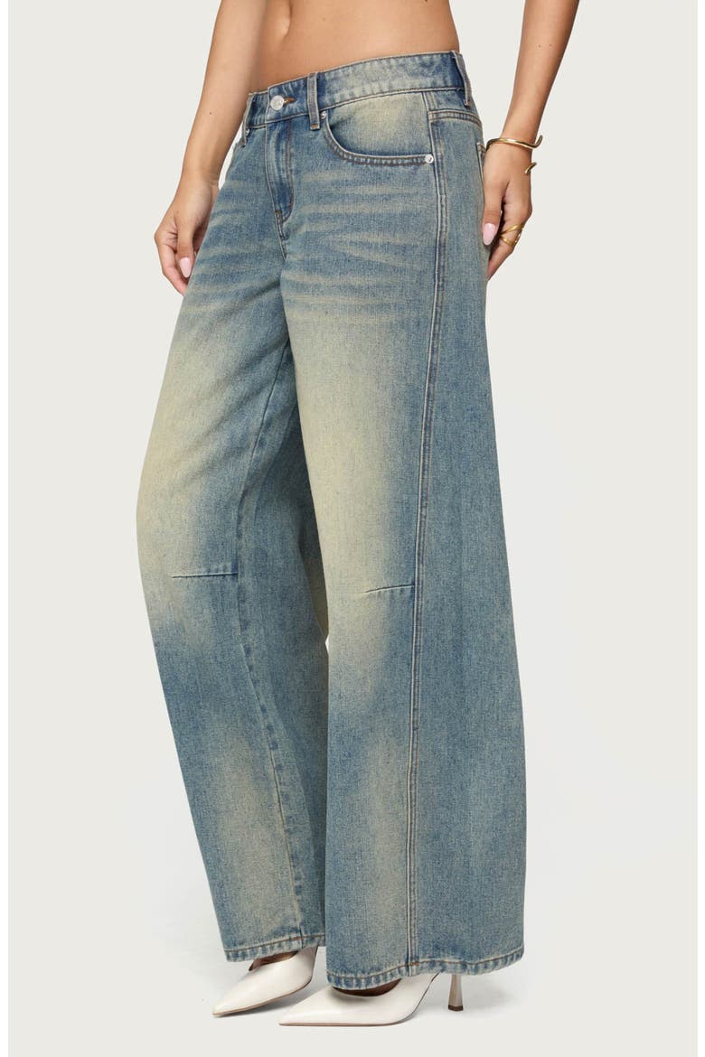 Low Rise Baggy Wide Leg Jeans, Alternate, color, BLUE-VINTAGE-WASHED