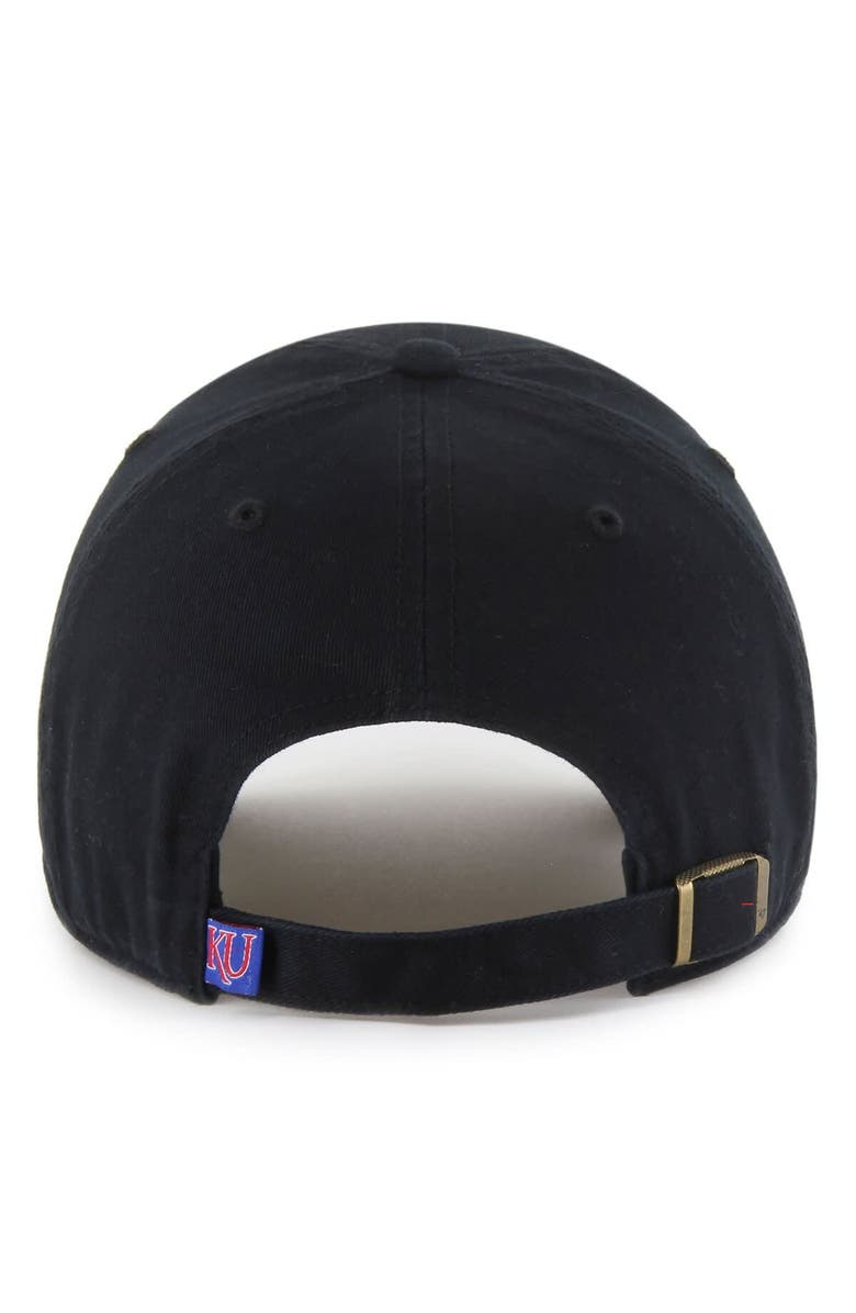 '47 Men's '47 Black Kansas Jayhawks Clean Up Adjustable Hat, Alternate, color, Black