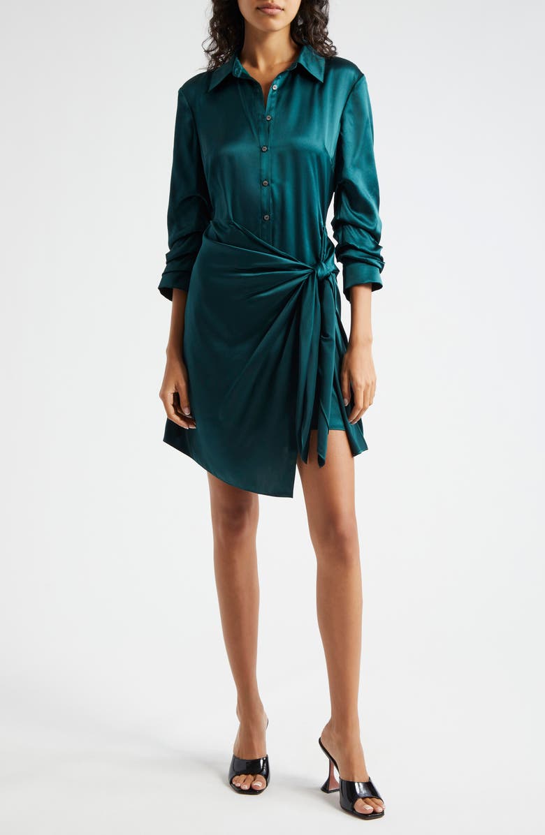 Cinq à Sept Jacey Silk Shirtdress, Main, color, 