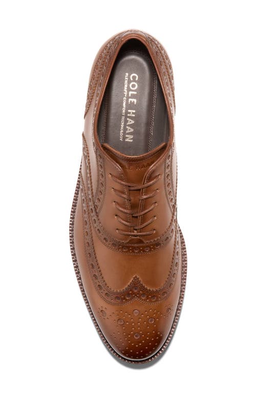 Cole Haan Ledley Grand Wingtip Oxford In Brown