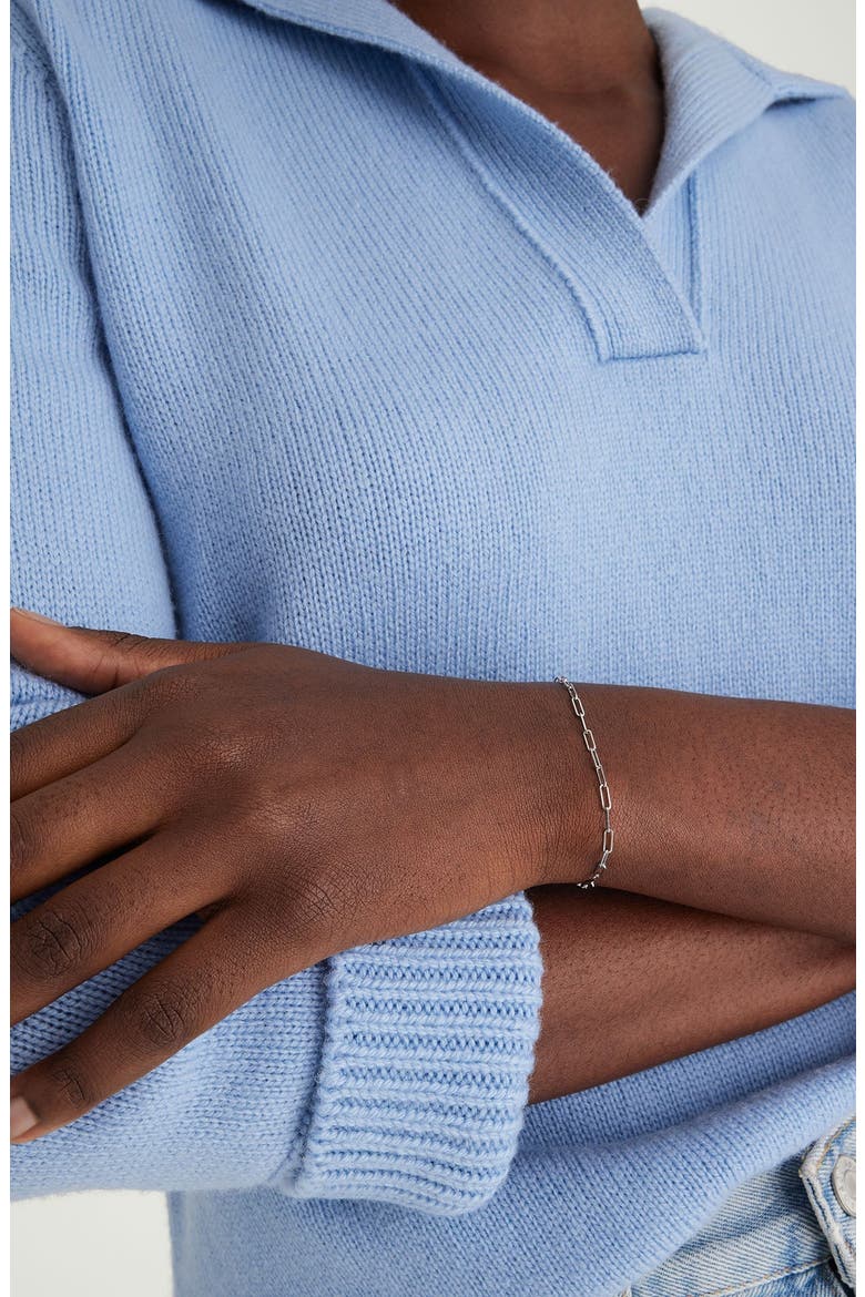 Boyfriend Bold Bracelet, Alternate, color, Sterling Silver
