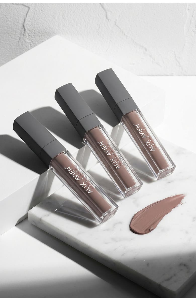 Alix Avien Matte Liquid Lipstick, Alternate, color, Brown