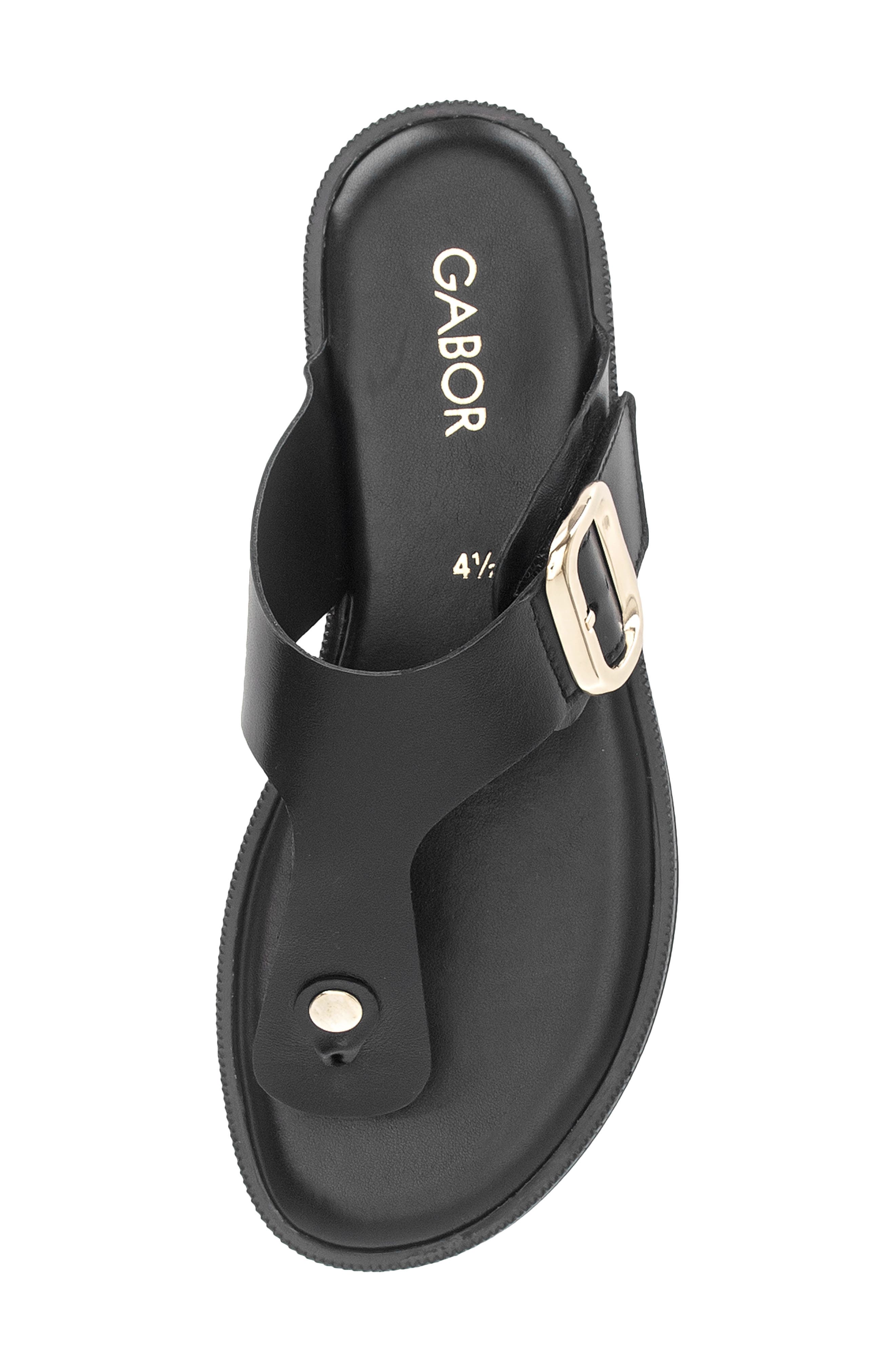 Gabor Studded Flip Flop, Alternate, color, Black