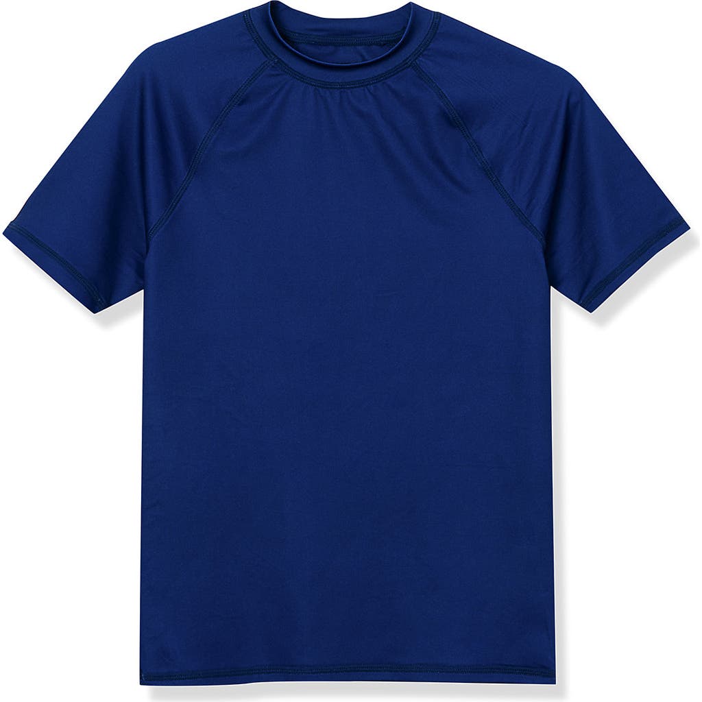 LANDS' END LANDS' END BOYS SHORT SLEEVE UPF 50 SUN PROTECTION RASH GUARD