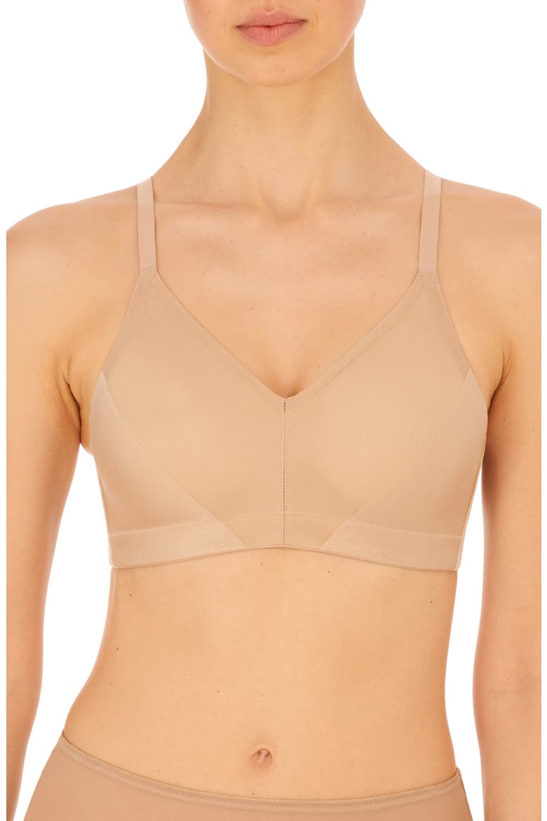 Side Effect Side Support Wireless Bra, Main, color, CAFE