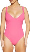 Naked Wardrobe Faux Bustier Ribbed Bodysuit